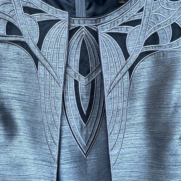 Preston & York Shimmering Gray 2 piece Dress & Jacket. Sz 10/12 - Picture 5 of 14